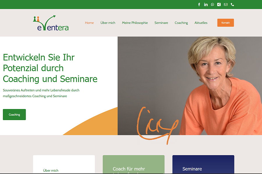 eventera | Vera Linnenweber - Trainerin für souveränes Auftreten und mehr Lebensfreude